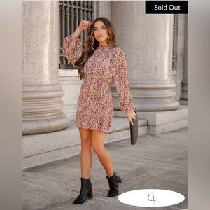 URBAN COWBOY PRINTED PLISSE DRESS